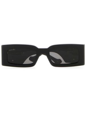 Gucci Eyewear Double G logo rectangle-frame sunglasses