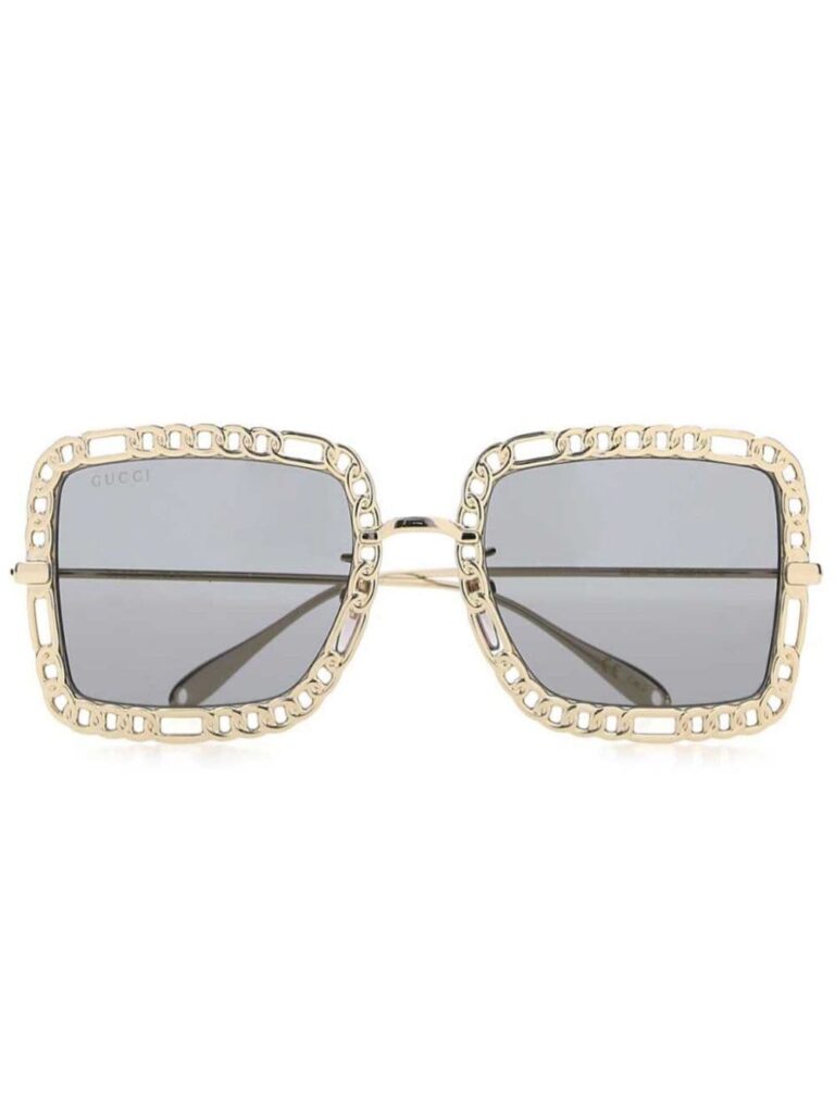 Gucci Eyewear chain-detail square-frame sunglasses