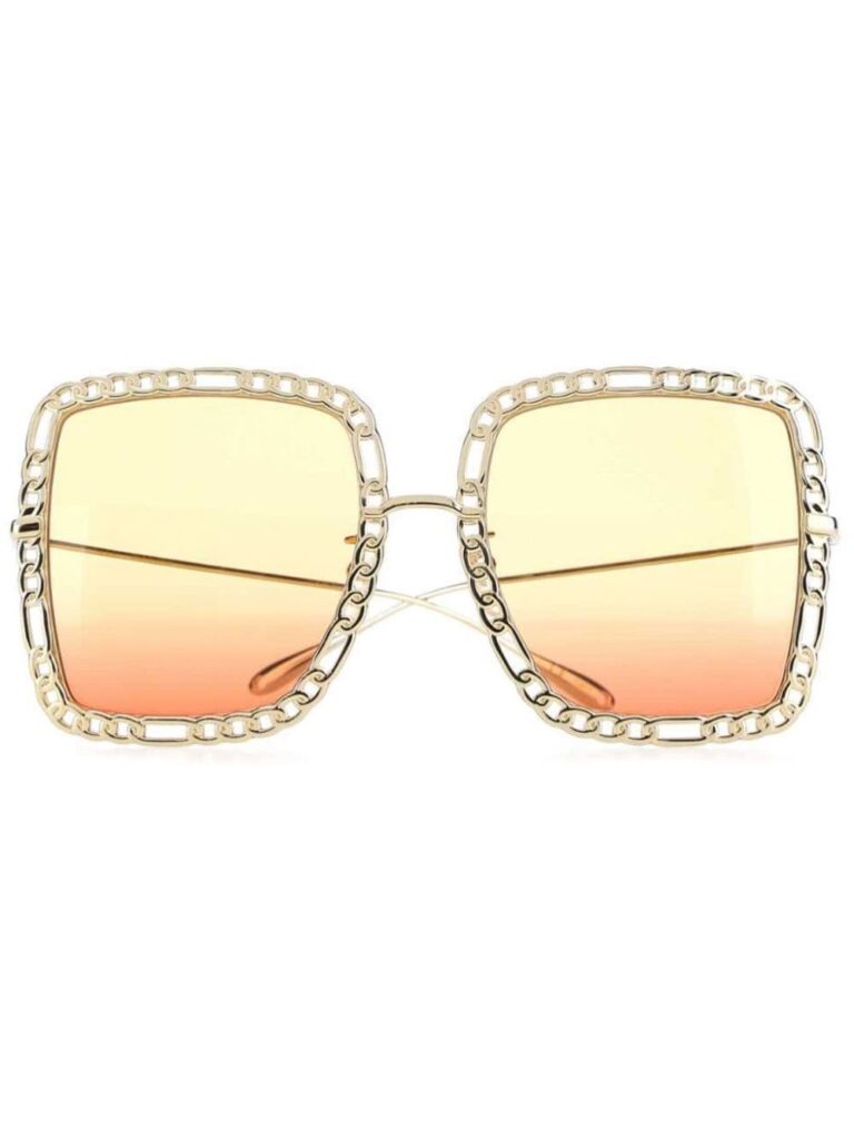 Gucci Eyewear chain-detail square-frame sunglasses