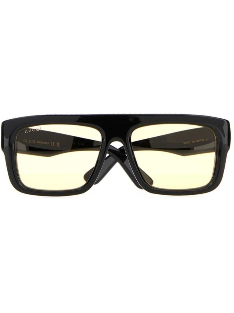 Gucci Eyewear logo-engraved rectangle-frame sunglasses