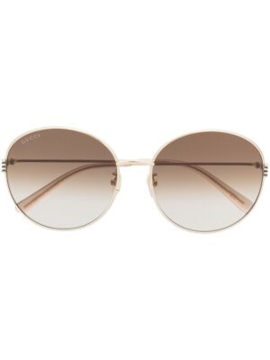 Gucci Eyewear metallic round-frame sunglasses