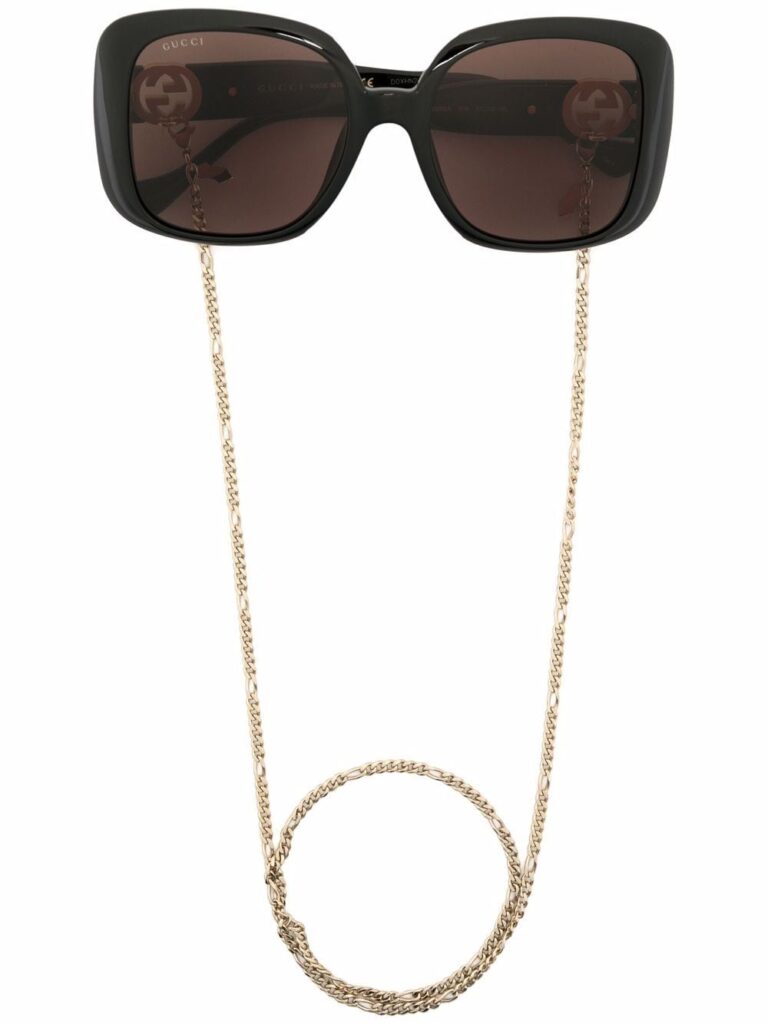 Gucci Eyewear square-frame chain sunglasses