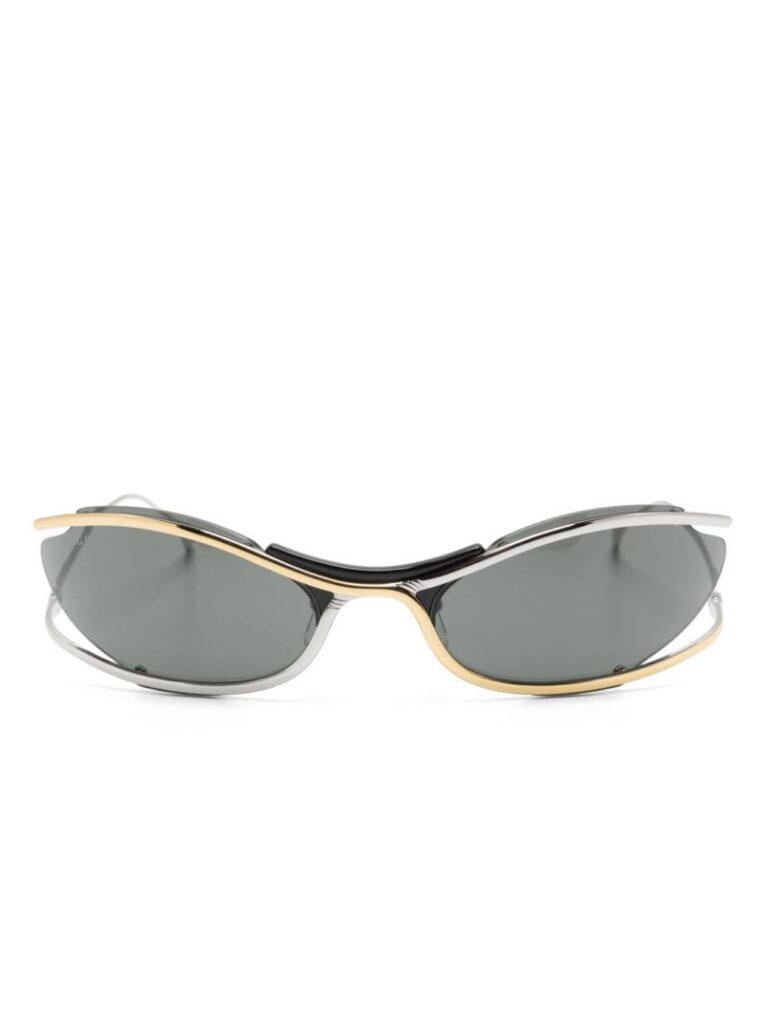 Gucci Eyewear two-tone oval-frame sunglasses