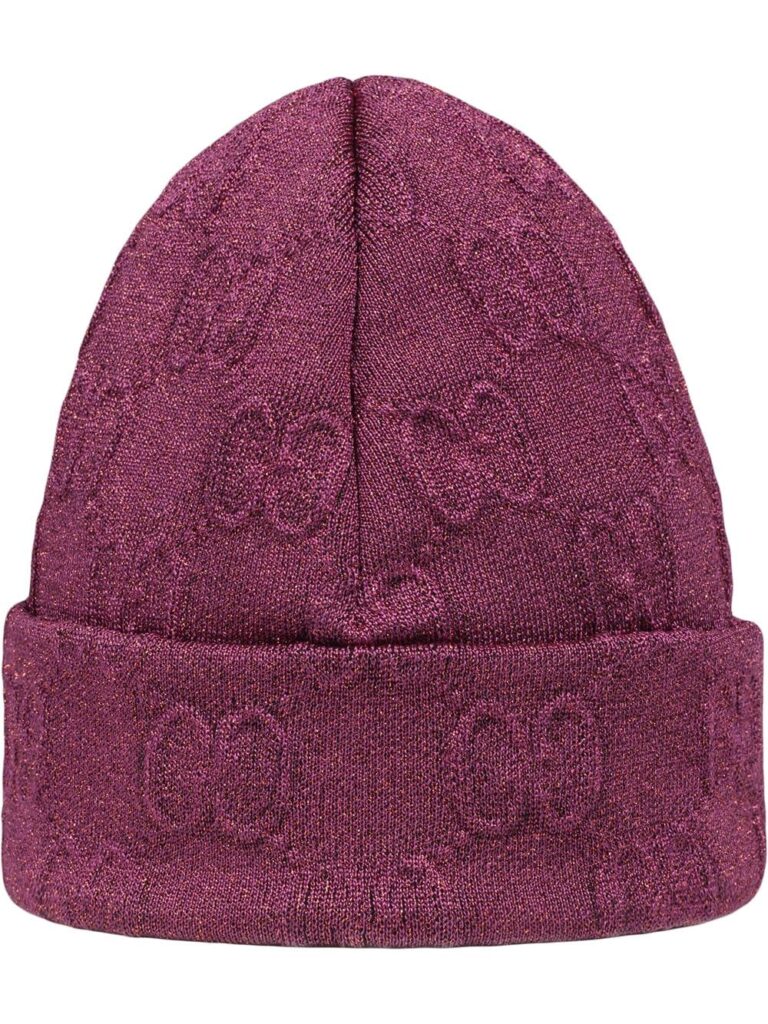 Gucci Interlocking G metallic-knit beanie