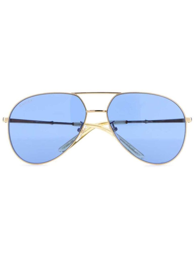 Gucci logo-engraved sunglasses