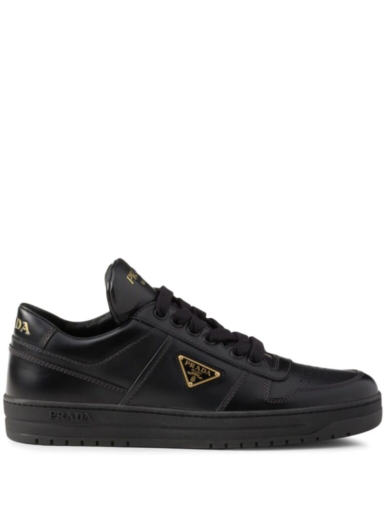 Prada Downtown leather trainers