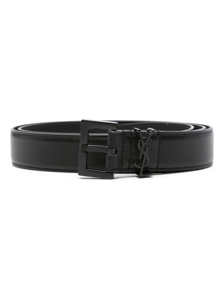 Saint Laurent Cassandre leather belt