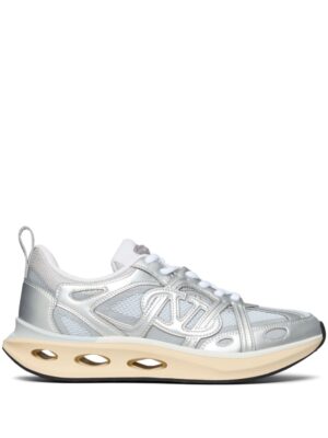 Valentino Garavani VLogo panelled lace-up sneakers