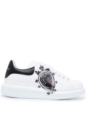 Alexander McQueen Oversized sole leather sneakers