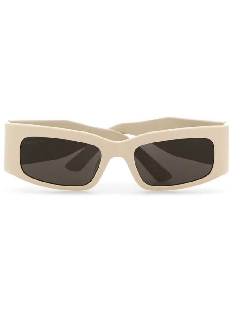 Balenciaga Eyewear logo-print rectangle-frame sunglasses