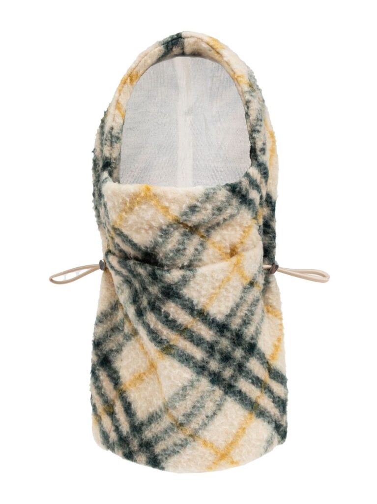 Burberry checked balaclava