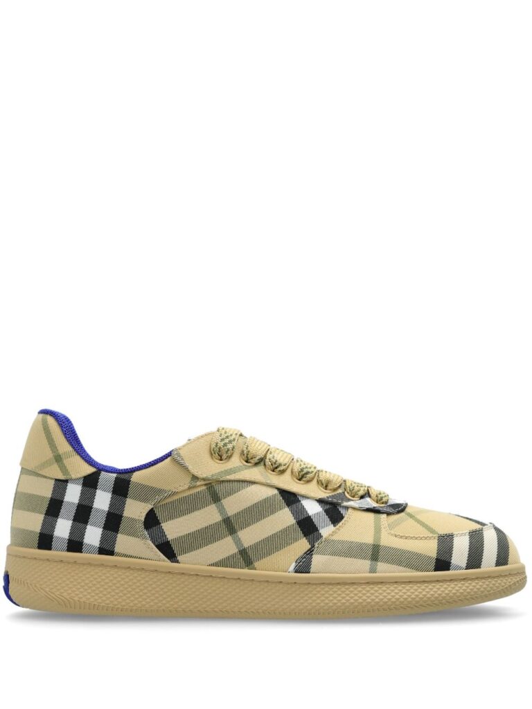 Burberry tartan pattern trainers