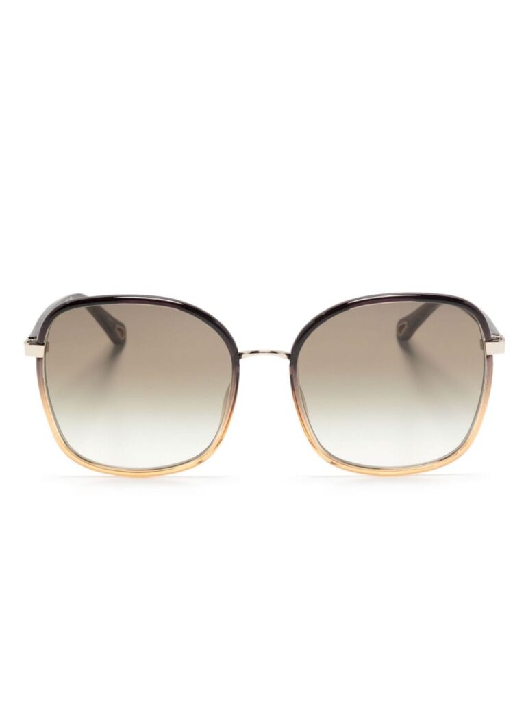 Chloé Eyewear ombré-effect oversize-frame sunglasses