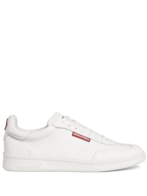 DSQUARED2 logo-tag leather sneakers