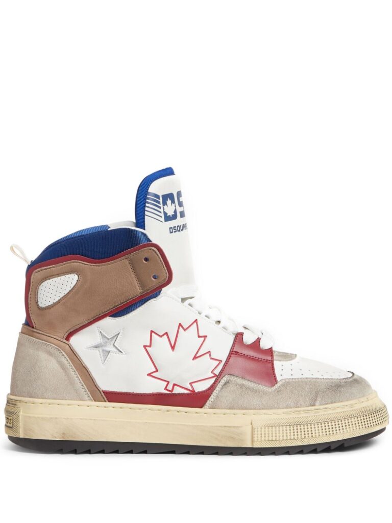 DSQUARED2 panelled high-top sneakers