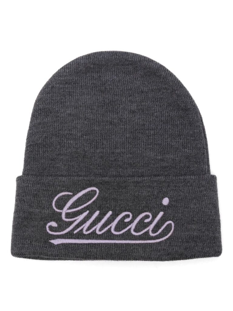 Gucci logo-embroidered beanie