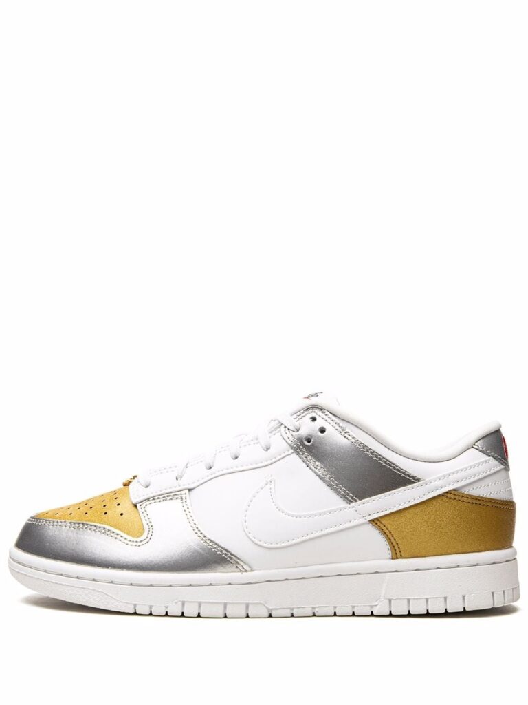 Nike Dunk Low "Gold White Silver" sneakers