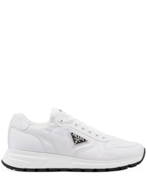 Prada side logo-plaque low-top sneakers