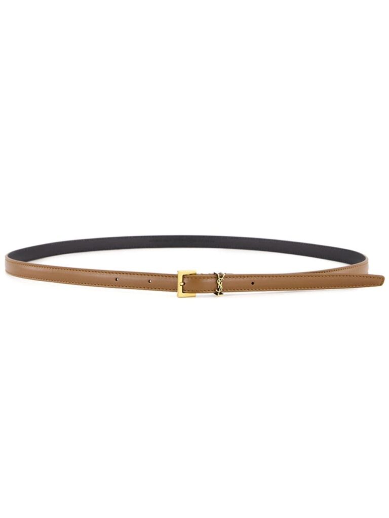 Saint Laurent extra thin Cassandre belt