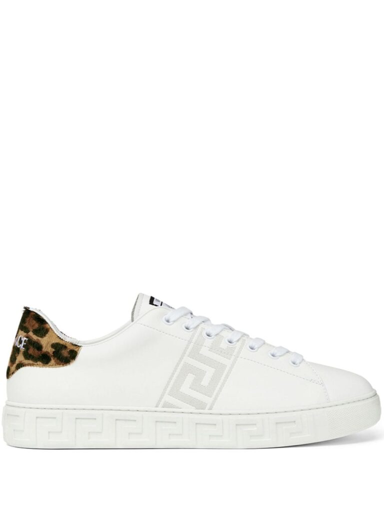 Versace Greca pony-effect sneakers