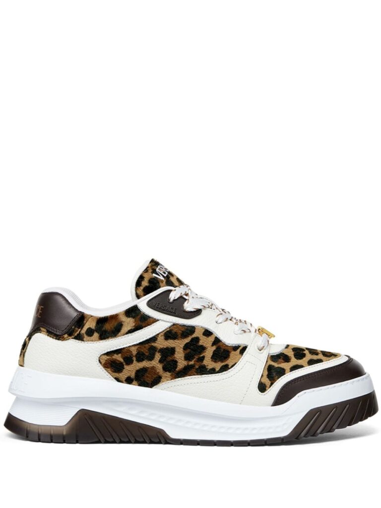 Versace Odissea leopard-print sneakers