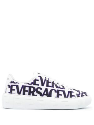 Versace logo-embroidered sneakers