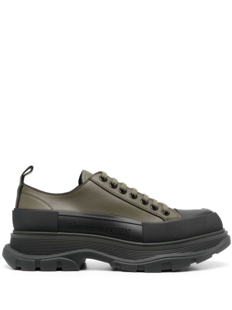 Alexander McQueen Tread Slick leather sneakers