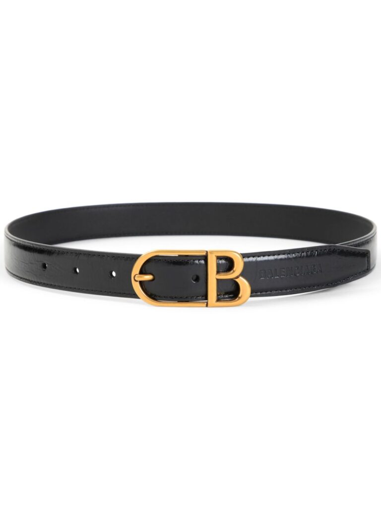 Balenciaga logo-plaque belt