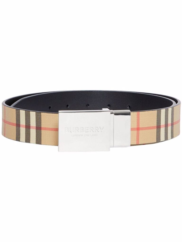 Burberry reversible Vintage Check print belt