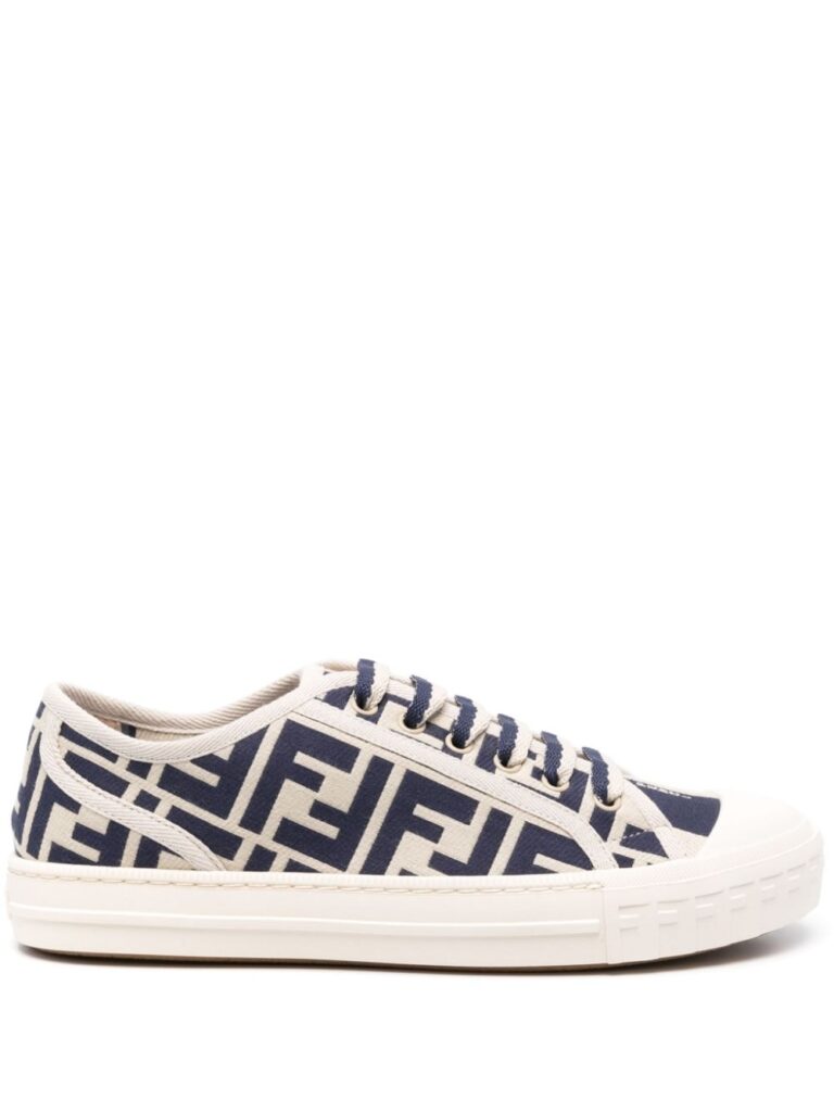 FENDI Domino canvas sneakers