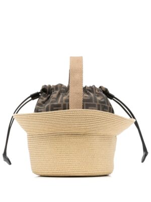 FENDI woven sun hat