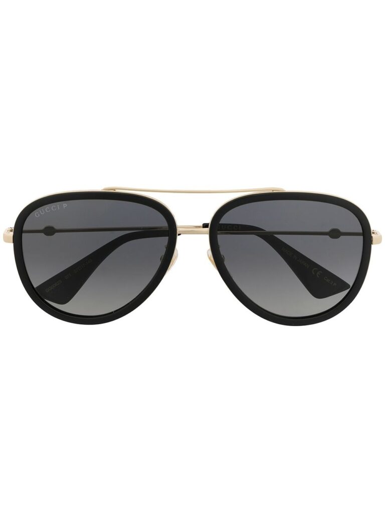 Gucci Eyewear gradient-lens pilot-frame sunglasses