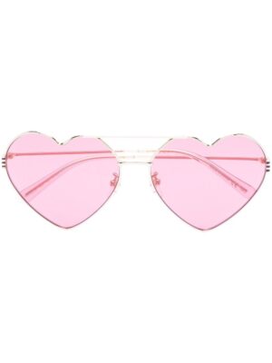 Gucci Eyewear heart-frame wire sunglasses