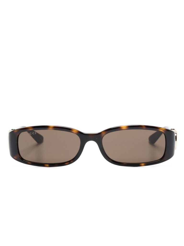 Gucci Eyewear tortoiseshell rectangle-frame sunglasses