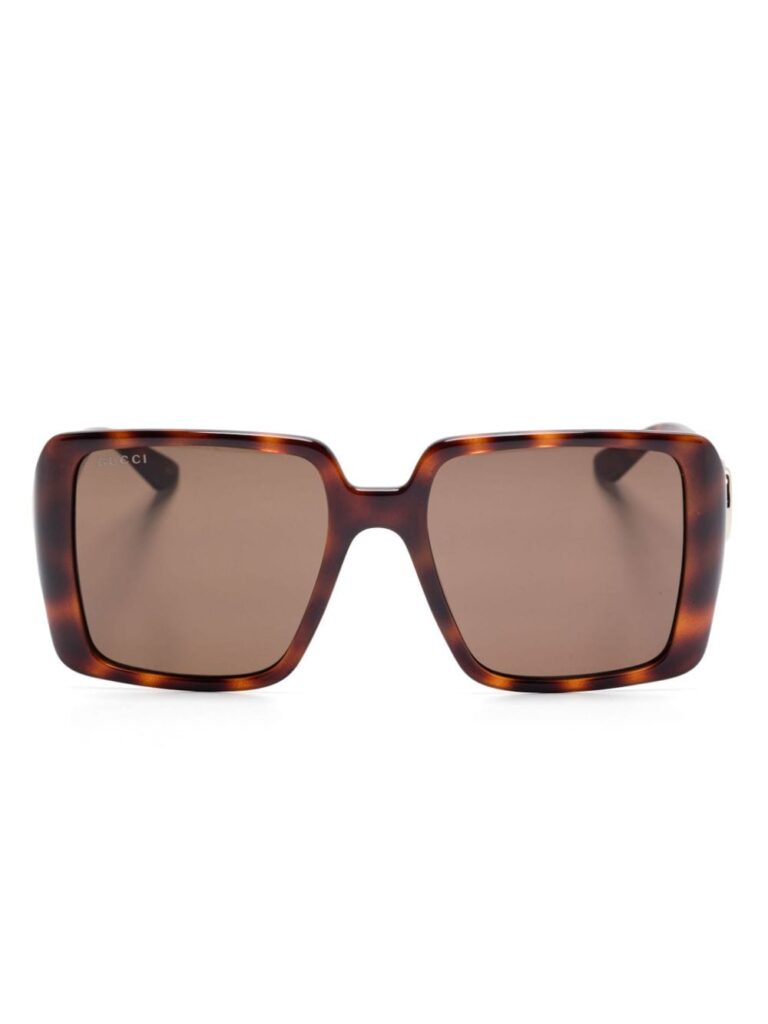 Gucci Eyewear tortoiseshell square-frame sunglasses