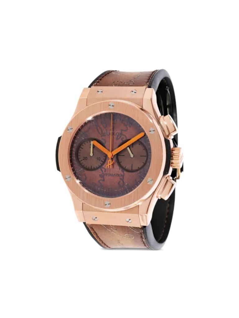 Hublot 2017 pre-owned Berluti Scritto 45mm