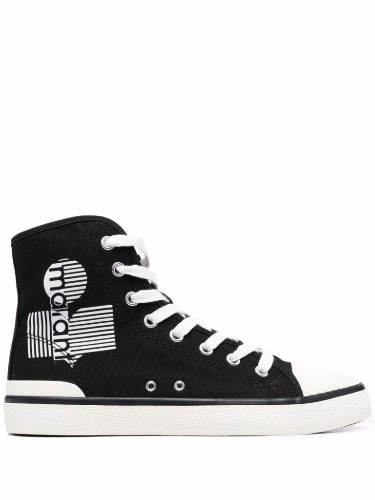 ISABEL MARANT ribbed-toe cap high-top sneakers