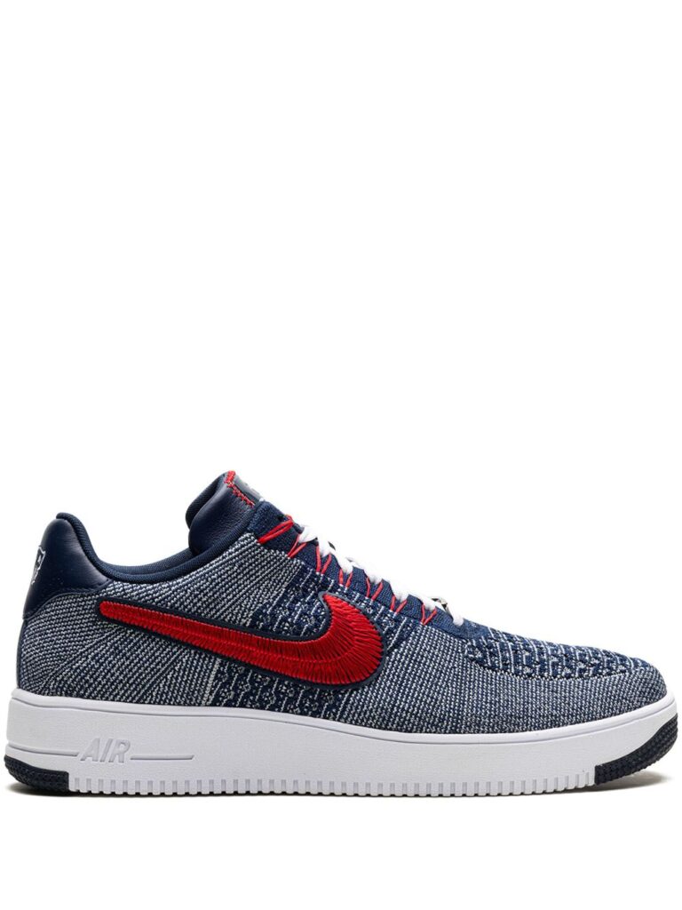 Nike Air Force 1 Ultra Flyknit Low "Patriots Robert Kraft Wolf Grey" sneakers