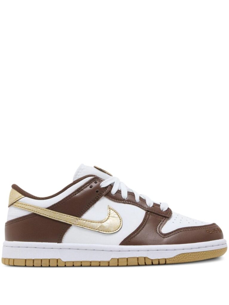 Nike Dunk Low "Cacao Wow Metallic Gold" sneakers