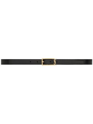 Saint Laurent logo-buckle belt