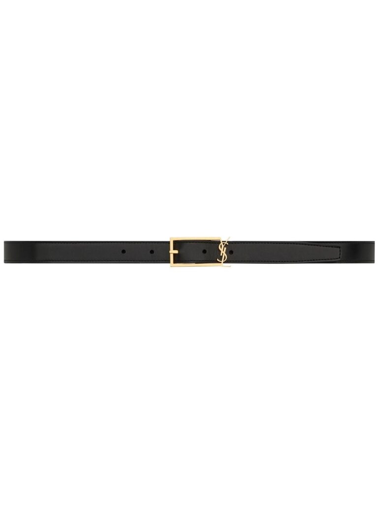 Saint Laurent logo-buckle belt