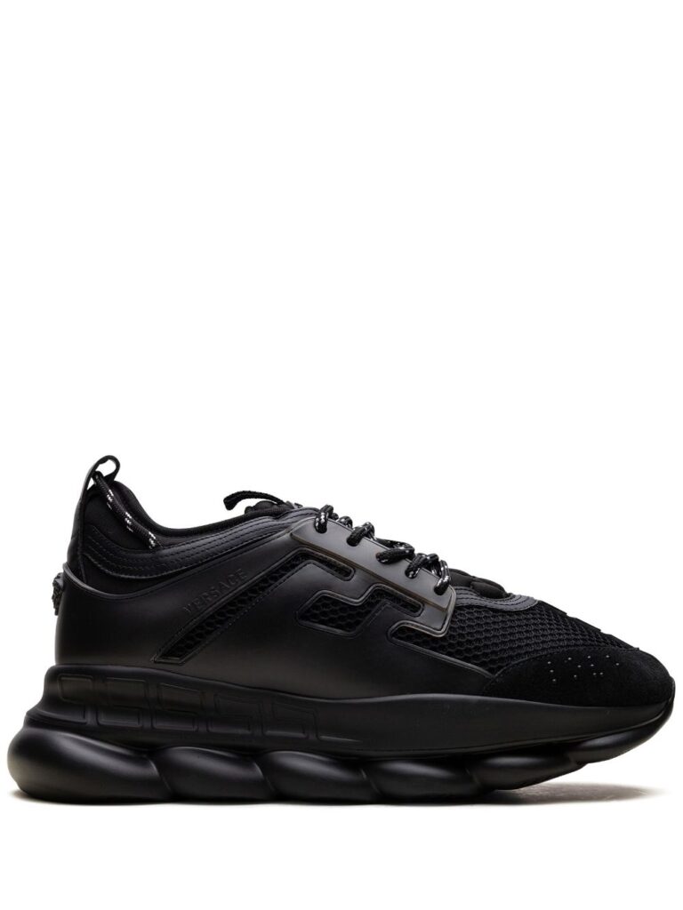 Versace Chain Reaction "Triple Black" sneakers