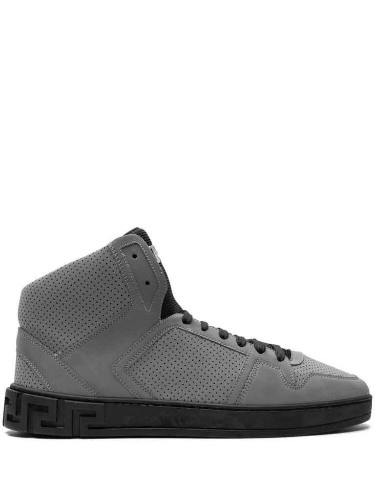 Versace Greca-embossed high-top sneakers