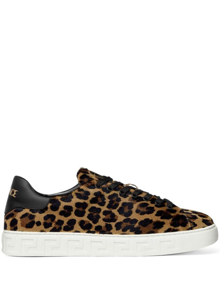 Versace Greca leopard-print sneakers