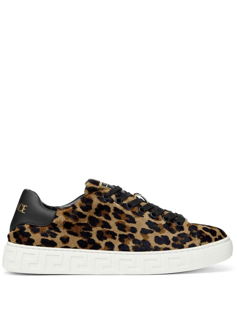 Versace Greca leopard-print sneakers