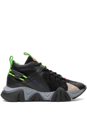 Versace Squalo “Black/Fluorescent Green” sneakers