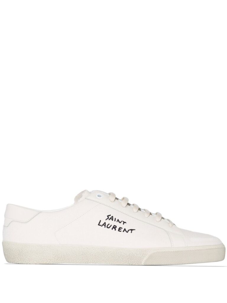 Saint Laurent logo-print low-top sneakers