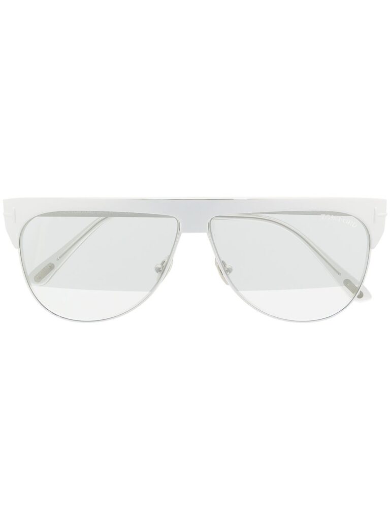 TOM FORD Eyewear mirrored shield sunglasses